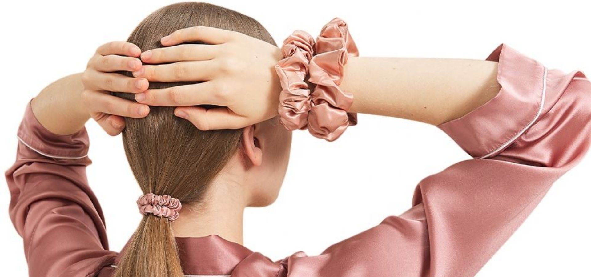 Haargummis aus Seide