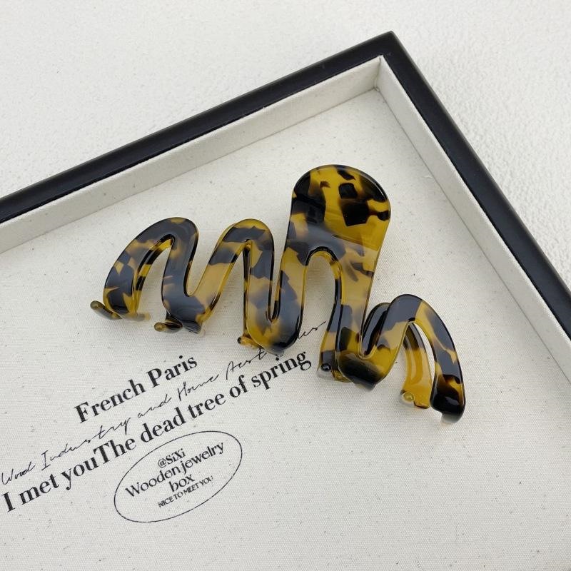 Mode Neues Design Individuelles Logo European American Wave 10,5 cm Acetat Shark Haarklammern für Frauen Mädchen Zubehör 
