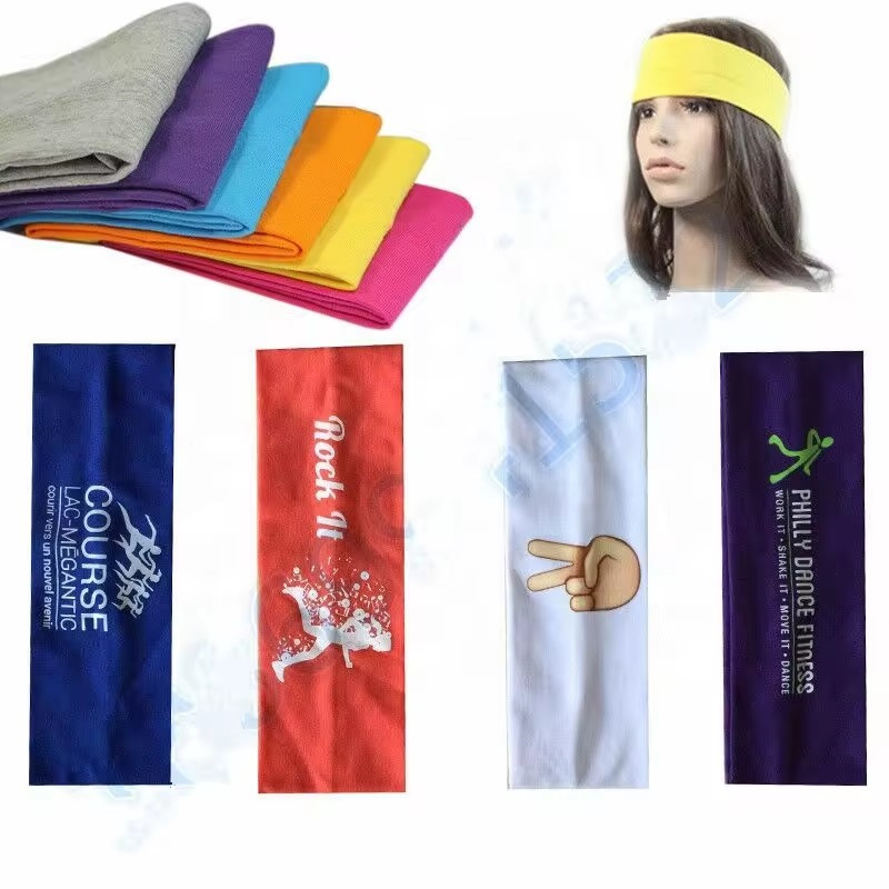 Logo Turban Haarband Sport Yoga Stirnbänder